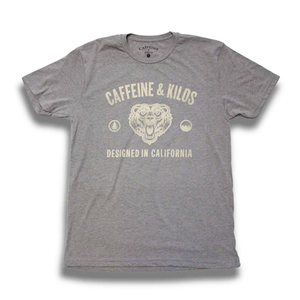 Caffeine and kilos CALI TEE GREY 카페인 앤 킬로스 칼리 베어 티셔츠